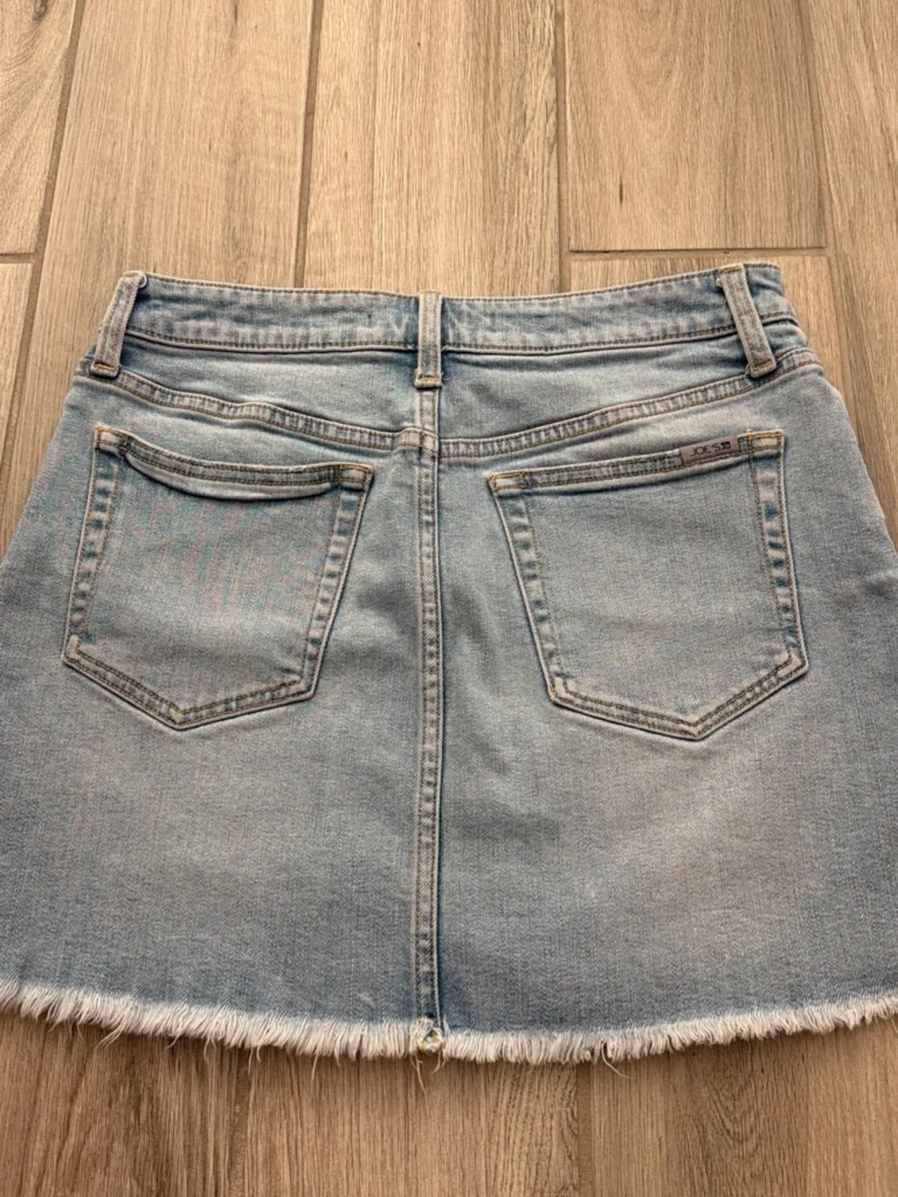 JOE’S Light Blue Denim Mini Skirt - Casual Frayed Hem